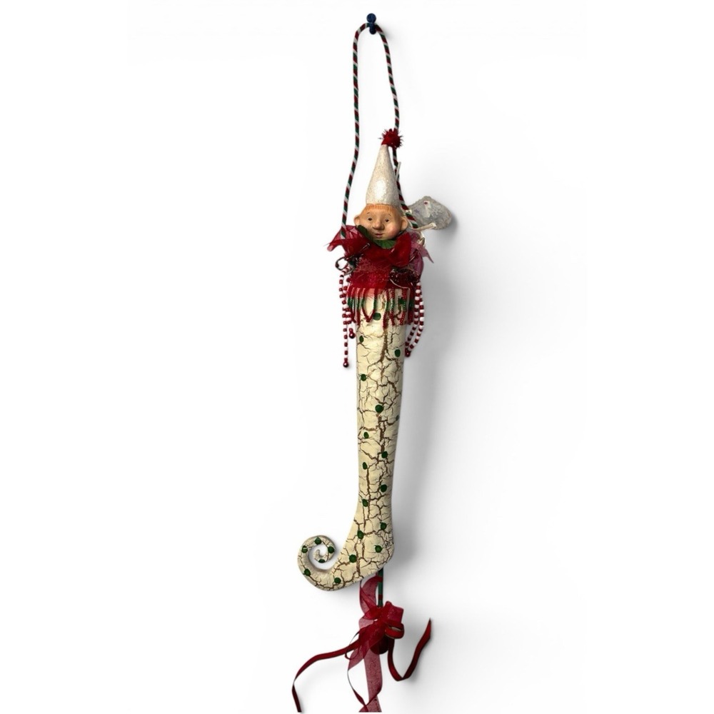 Larkspur Lane Elf Stocking Door Hanger Silvestri Christmas Lib Cummings Mead